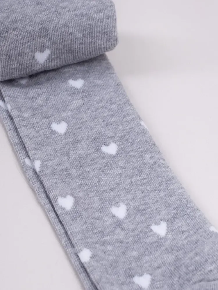 Detské bavlnené vzorované pančuchové nohavice