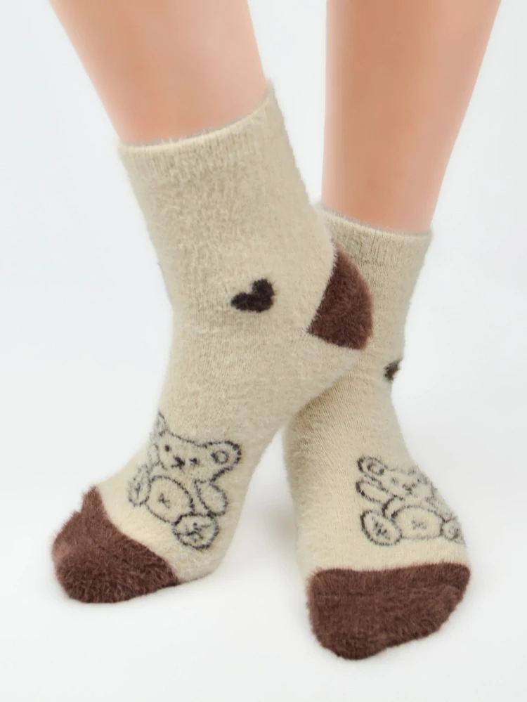 Dámske chlpaté ponožky SB-078