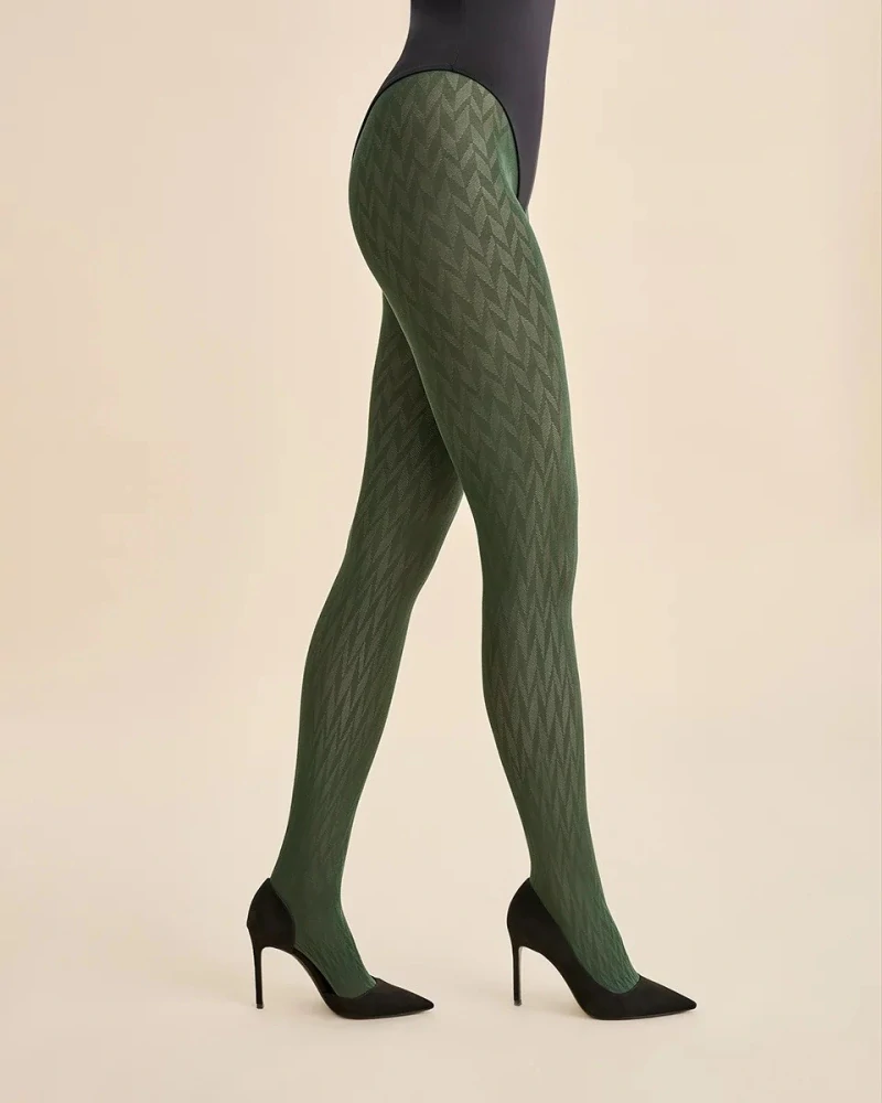 REYNA - dámske hrubé vzorované pan.nohavice 60 DEN 