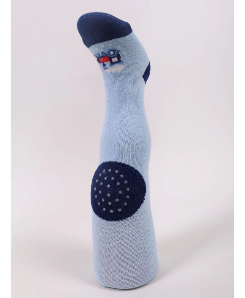 Detské bavlnené vzorované pančuchové nohavice s ABS