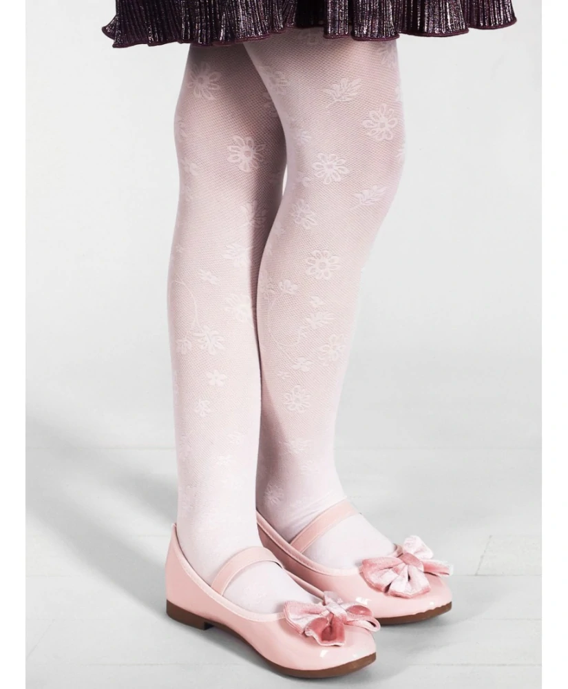 Detské ažurové pančuchové nohavice so vzorom 30DEN