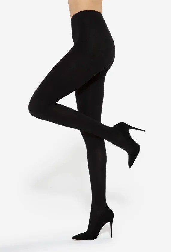 Dámske bavlnené hladké pančuchové nohavice