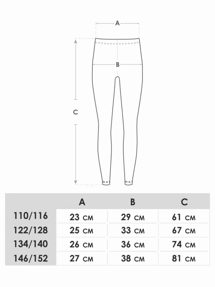 Detské jednofarebné legíny