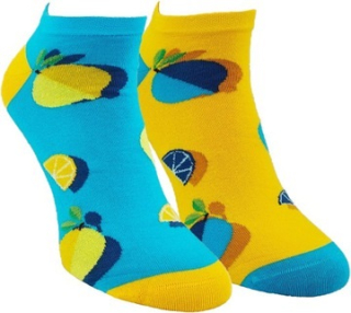 Veselé ponožky krátke - CITRÓN