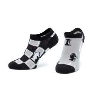 Veselé ponožky krátke - ŠACHY