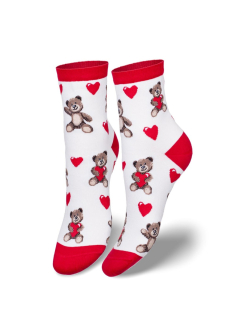 Dámske ponožky - MADVEDÍKY A SRDIEČKA