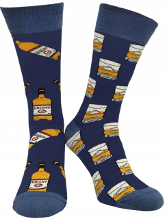 Pánske vzorované ponožky - WHISKY