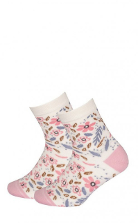 Detské bavlnené vzorované ponožky
