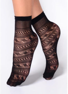 SOL -dámske silonkové žakarové ponožky