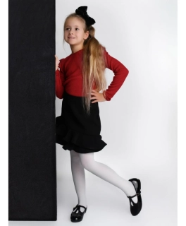 Detské microfibrové pančuchové nohavice 40 DEN biele