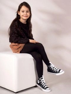 Detské microfibrové pančuchové nohavice 40 DEN čierne