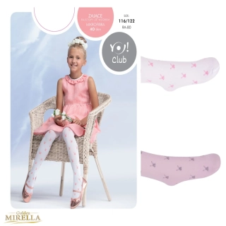 YO - dievčenské pančuchové nohavice MICROFIBRA 40den RA-80