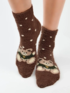 Dámske chlpaté ponožky SB-078