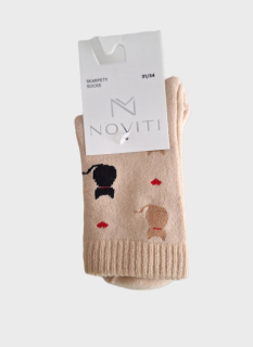 Froté vzorované ponožky - mačky