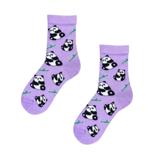 Dievčenské vzorované ponožky PANDA