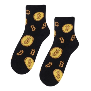 Chlapčenské vzorované ponožky BITCOIN