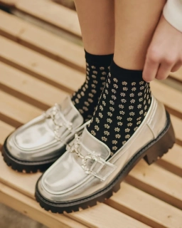 FIOR - hrubé silonkové vzorované ponožky