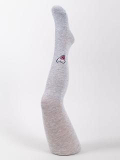 Dievčenské bavlnené vzorované pančuchové nohavice