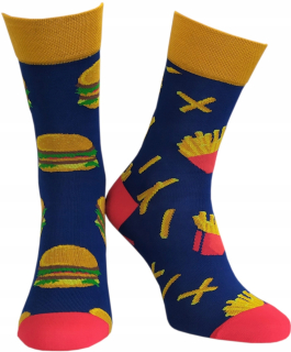 Veselé ponožky - BURGER