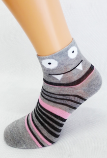 Dámske 3/4 ponožky - PRÍŠERA SO ZUBAMI