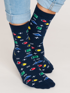 Detské bavlnené vzorované ponožky