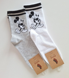 MICKEY - dámske športové vzorované ponožky